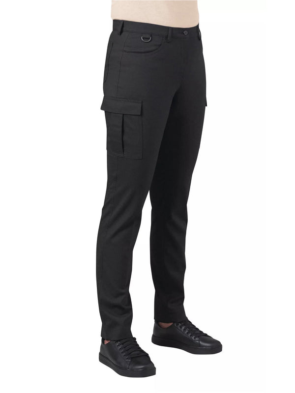 Brook Taverner Nantes Tailored Leg Cargo in Charcoal