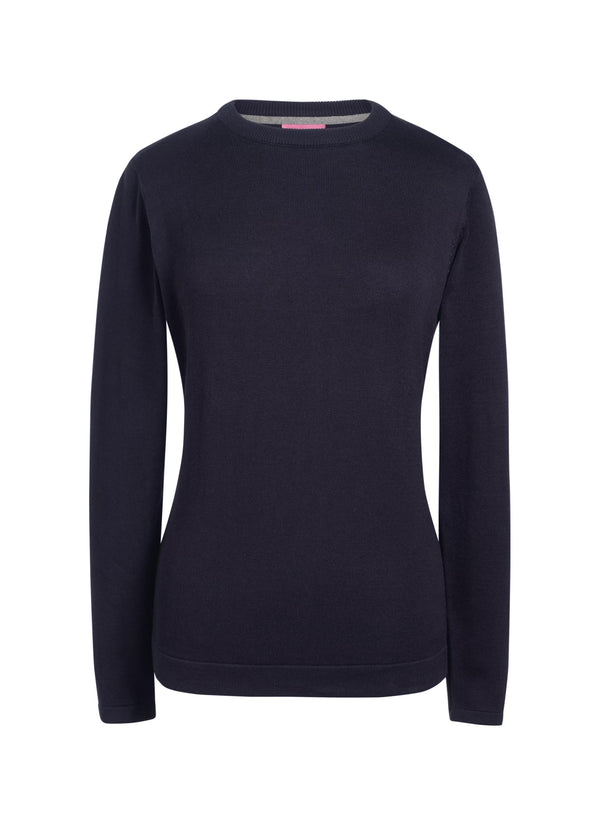 Photo of Brook Taverner Helena Crew Neck Jumper in Navy