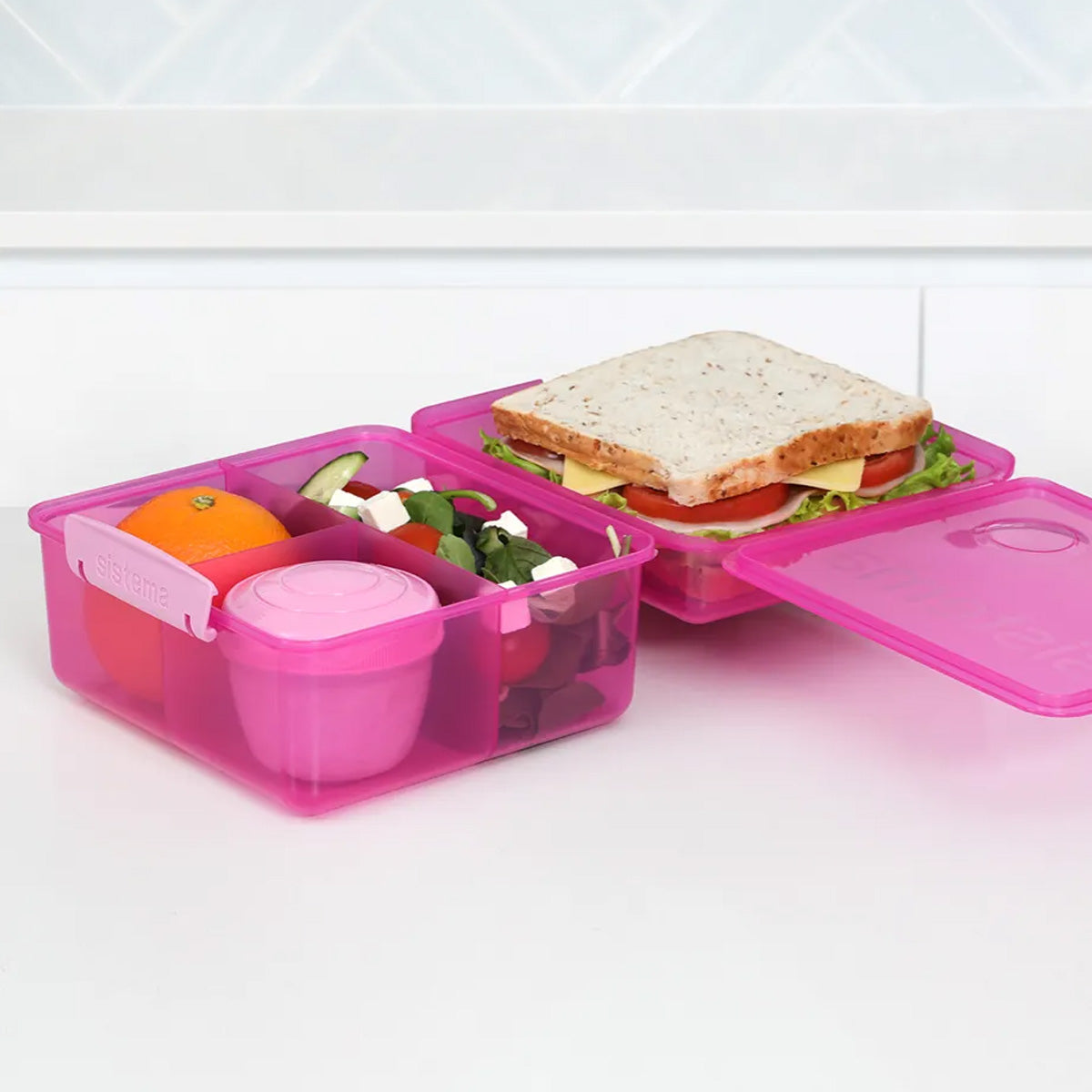 Sistema 2L Lunch Cube Max w/ Yoghurt Pot