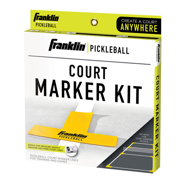 A photo of the Franklin Pickleball Court Marker Kit boxed set