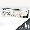 A photo showing the Franklin Pickleball 2 Player Court Net showing the contents of the set, boxed