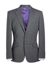 Brook Taverner Avalino Tailored Fit Jacket in Mid Grey