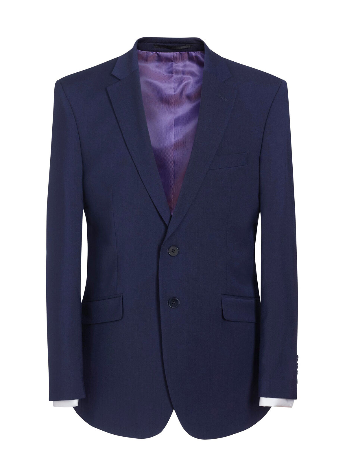 Brook Taverner Avalino Tailored Fit Jacket in Mid Blue