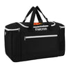 A photo of the CBC Monkstown Park Kitbag in Black, with school crest on top center.