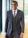 Model wearing Brook Taverner Cassino Slim Fit Jacket in Grey Check