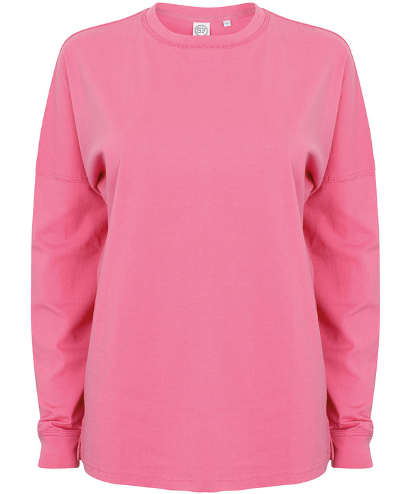 Unisex drop shoulder slogan top