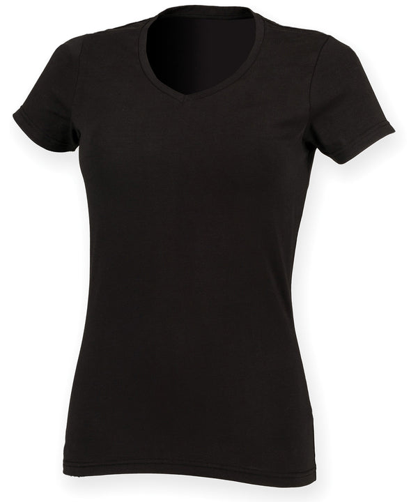 Feel Good Women's Stretch V-neck T-shirt