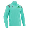 Photo of the Irish Squash 'Gange' 1/4 Zip Tracksuit Top in Turquoise, side-view