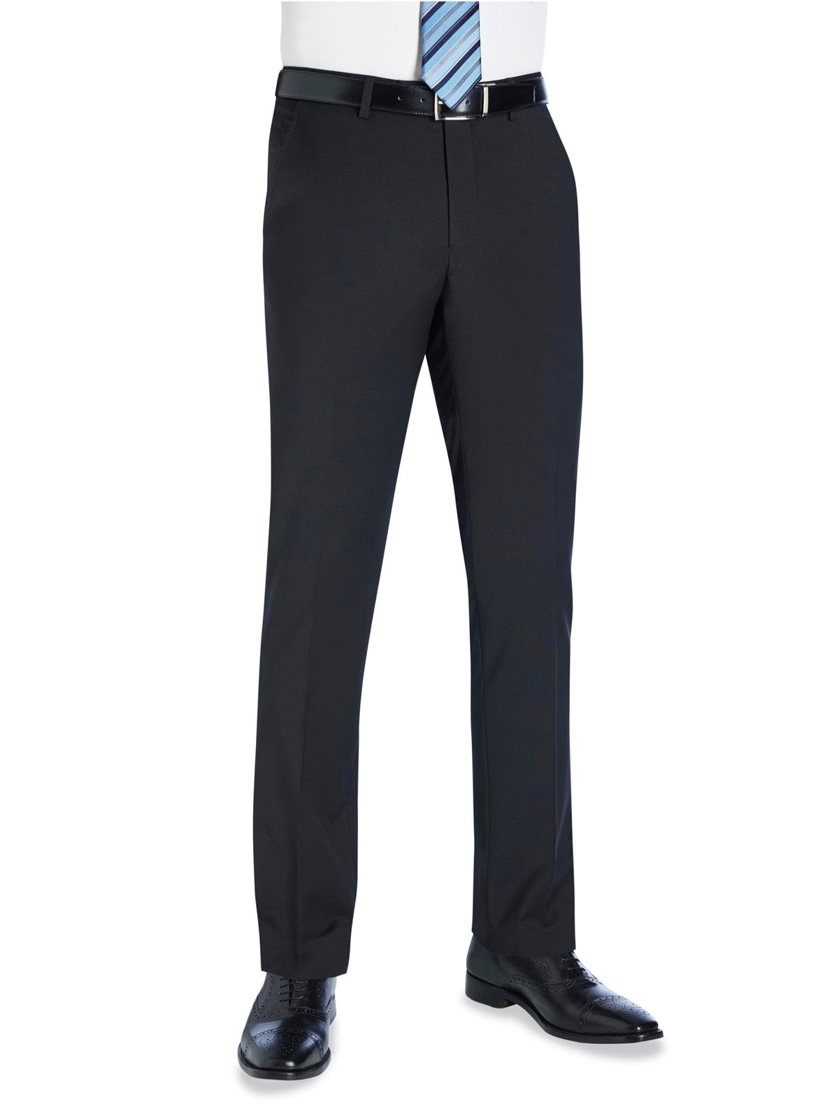 Brook Taverner Cassino Slim Fit Trouser in Black