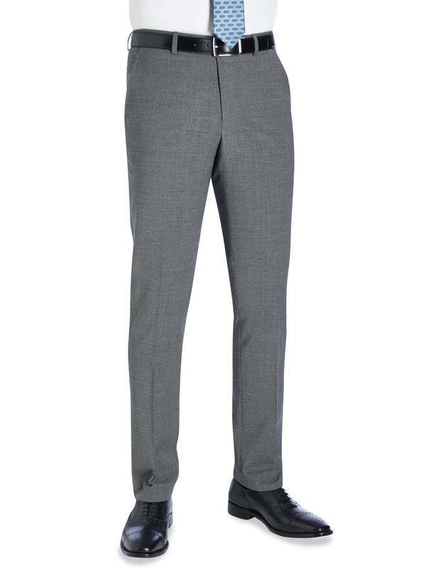 Brook Taverner Cassino Slim Fit Trouser in grey Check
