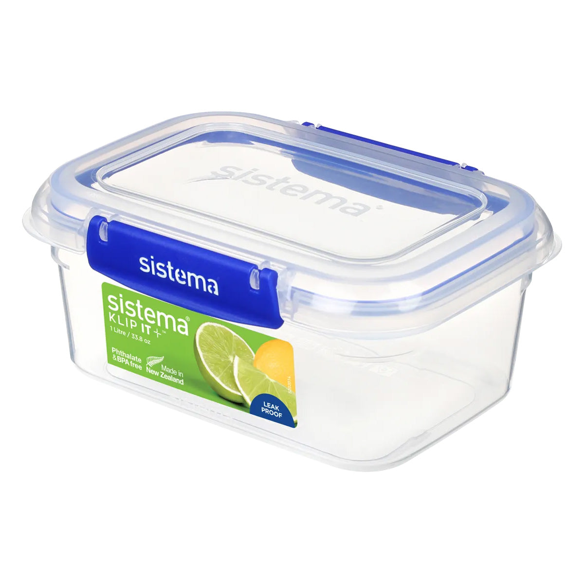 A photo of the Sistema 1L Rectangle Food Storage Container