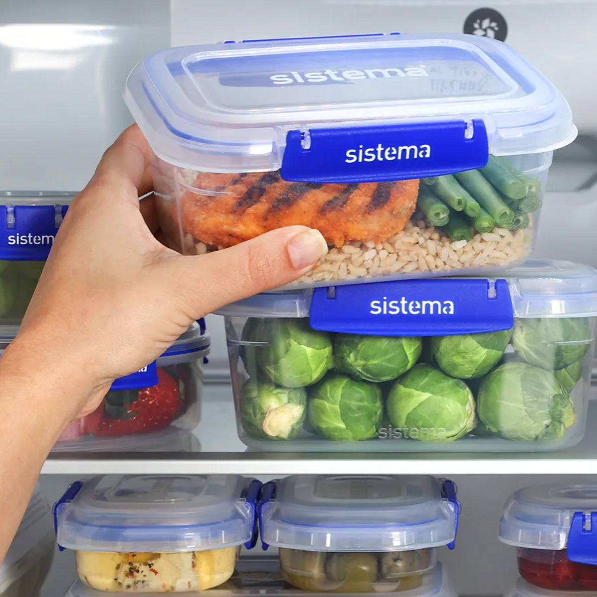 Sistema 1L Rectangle Food Storage Container