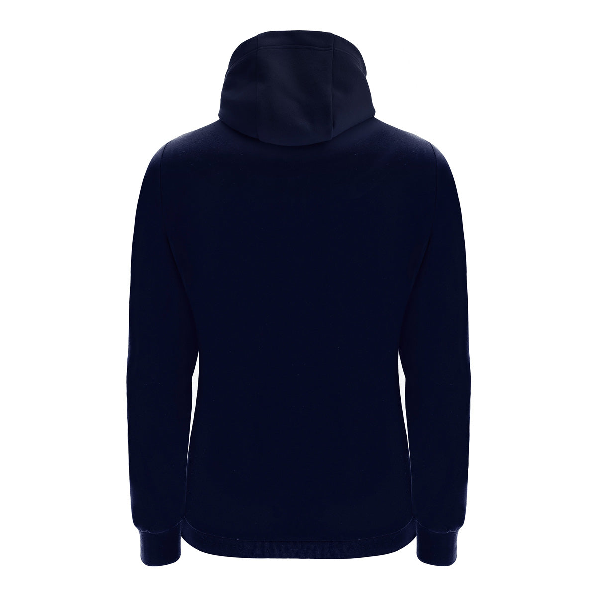 A photo of the Newtown Park Tennis Club 'Drum' Zipped Hooded Sweatshirt in Navy. Back view