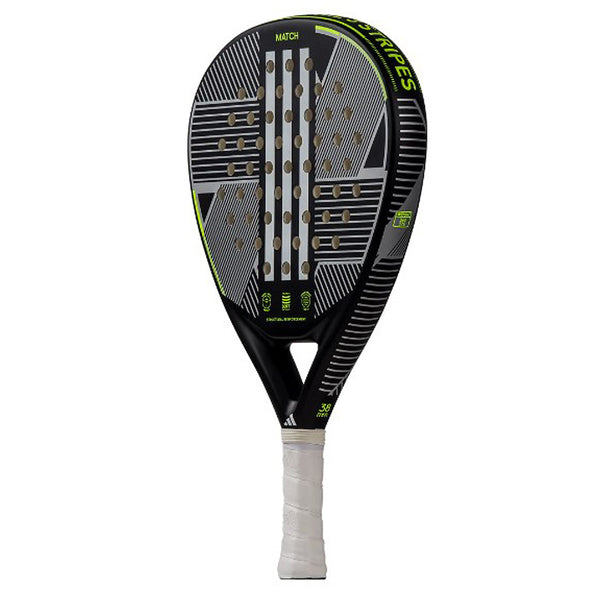 A photo of the Adidas Match 3.3 Padel Racket in Black/Lime