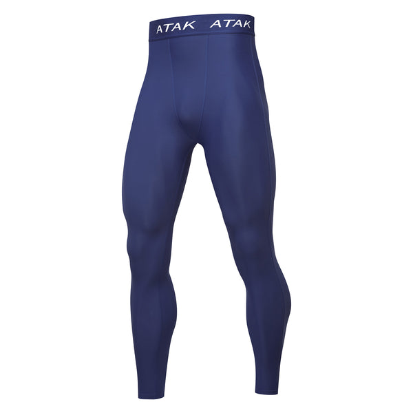 Photo of the Atak Junior Compression Legging in Navy, front view
