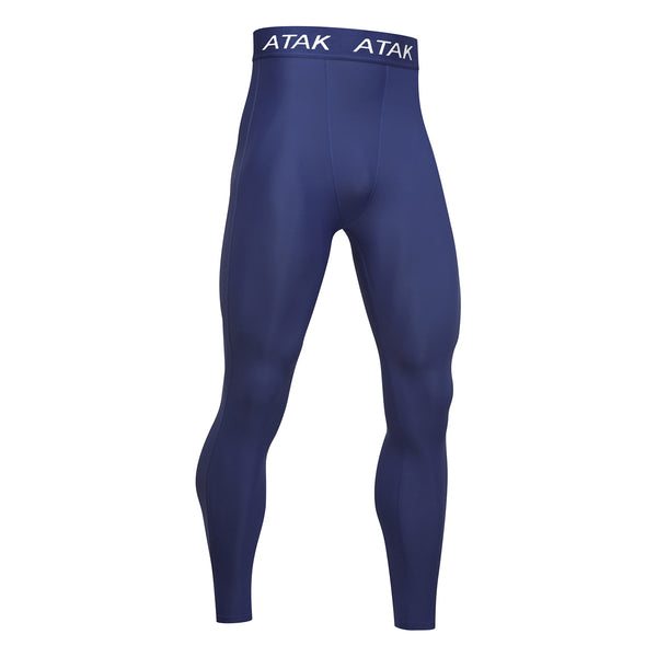 Photo of the Atak Adult Compression Legging in Navy, front view