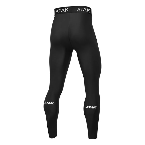 Photo of the Atak Adult Compression Legging in Black, back view