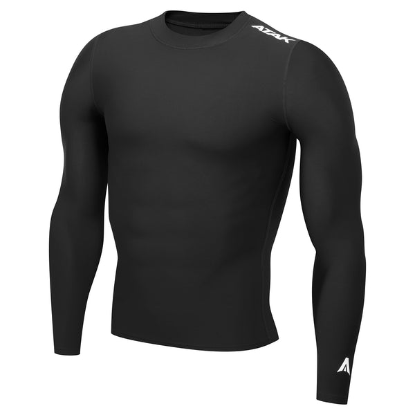 Photo of Atak Adult Compression Top in colour Black, front view