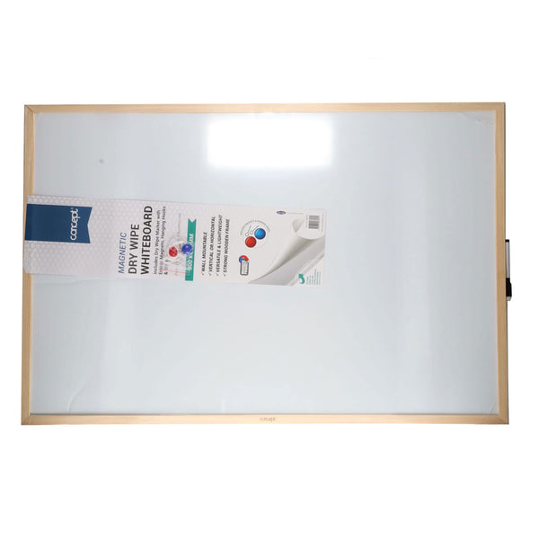 Concept Magnetic Dry Wipe Whiteboard  90X60cm