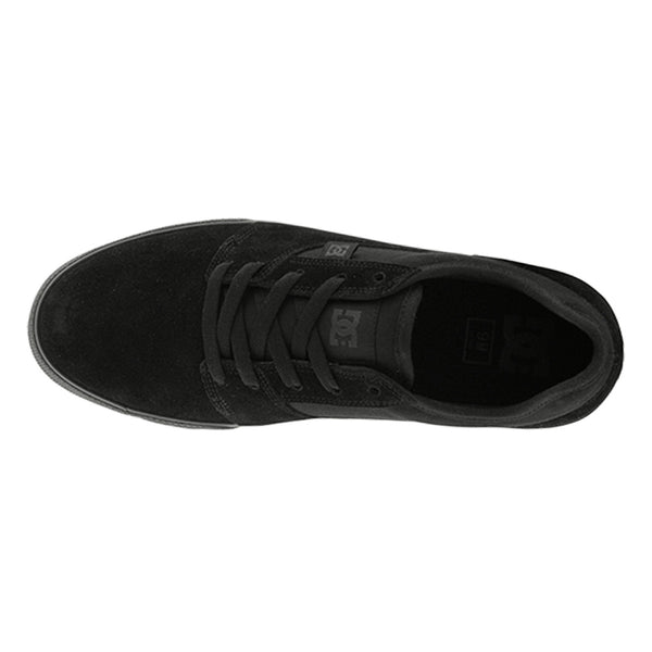 A photo of the DC Tonik Mens Shoe in Black/Black, shot from above