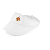 A photo of the Elm Park Tennis Club Sports Visor in White with club crest front center.
