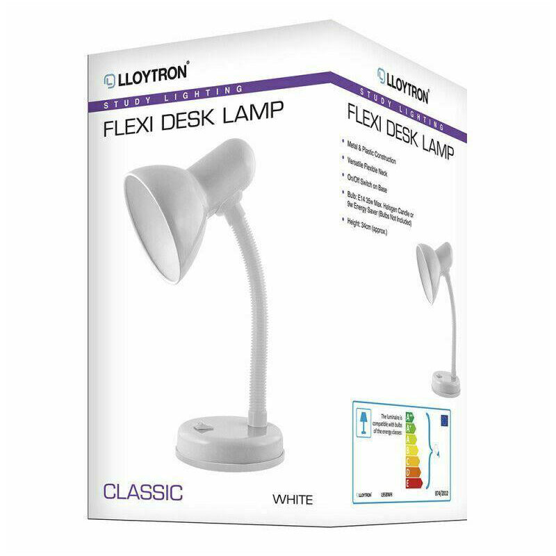 L958W 40W FLEXI DESK LAMP WHITE A
