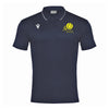 A image Loughrea Tennis Club Draco Unisex Polo Shirt in Navy/White with club crest on left chest.