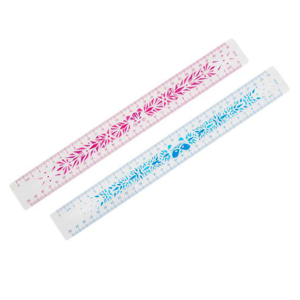 A photo of the Maped Study 30Cm Unbreakable Ruler available in Blue & Pink