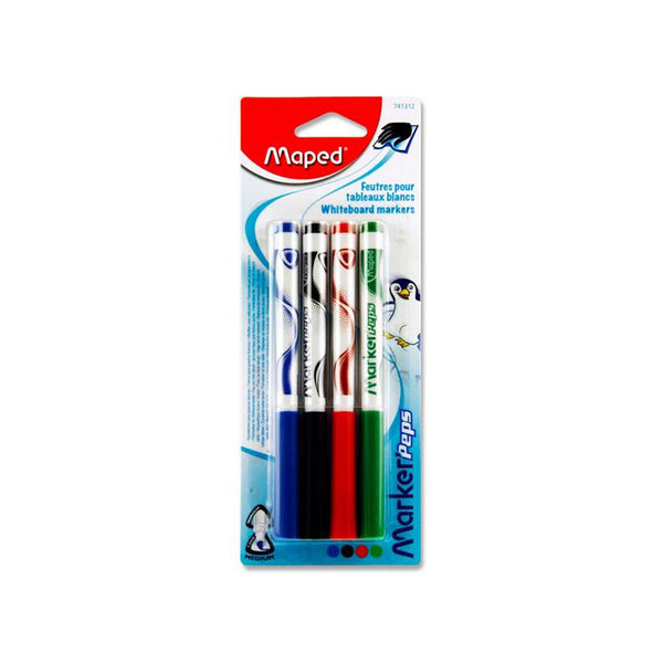 Maped Card 4 Marker'peps Whiteboard Markers