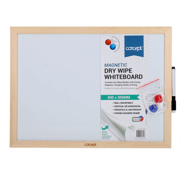 A photo of the Magnetic Dry Wipe Whiteboard - 40X30cm