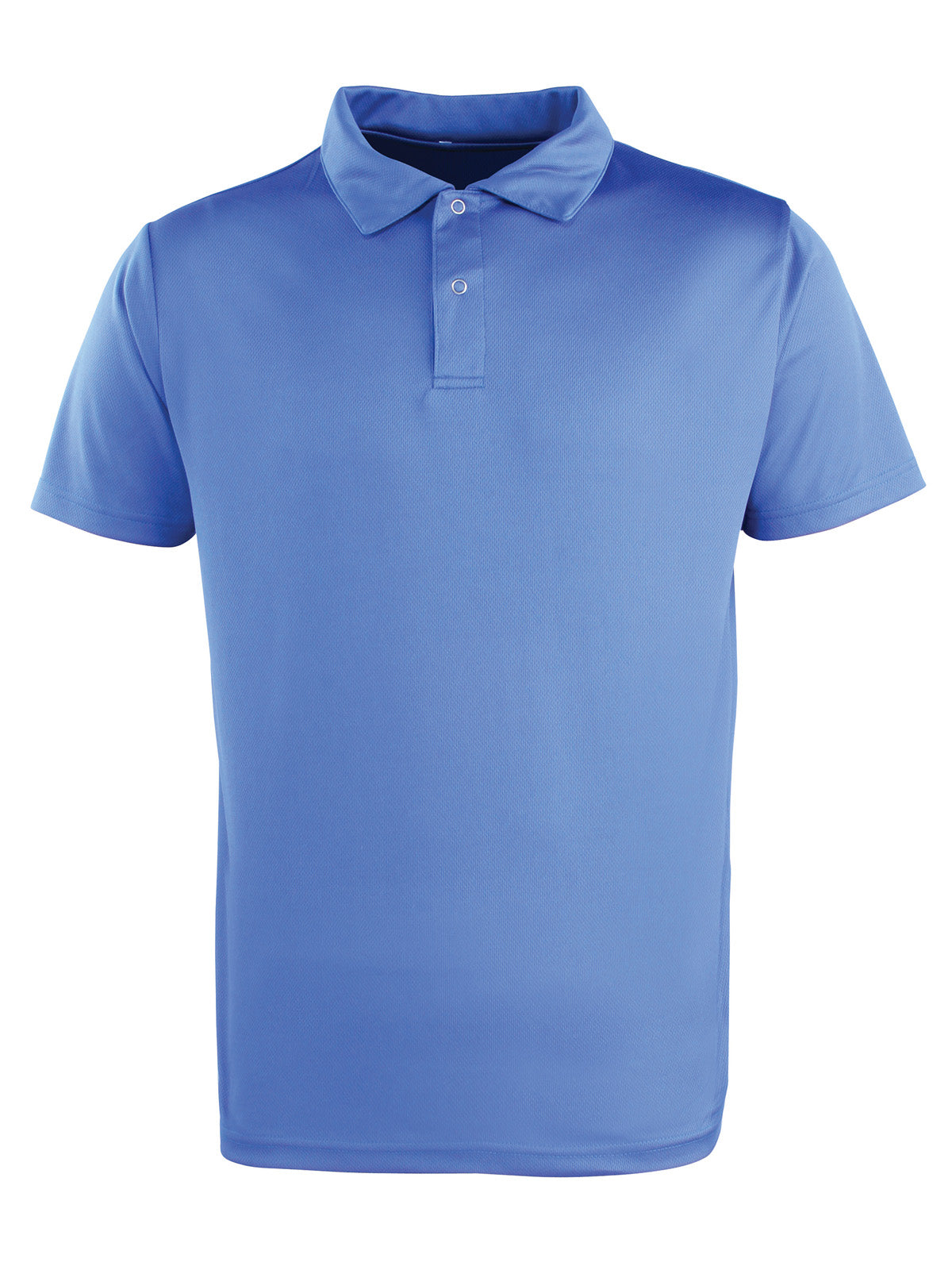 Photo of Premier Coolchecker Studded Polo in Royal, front view