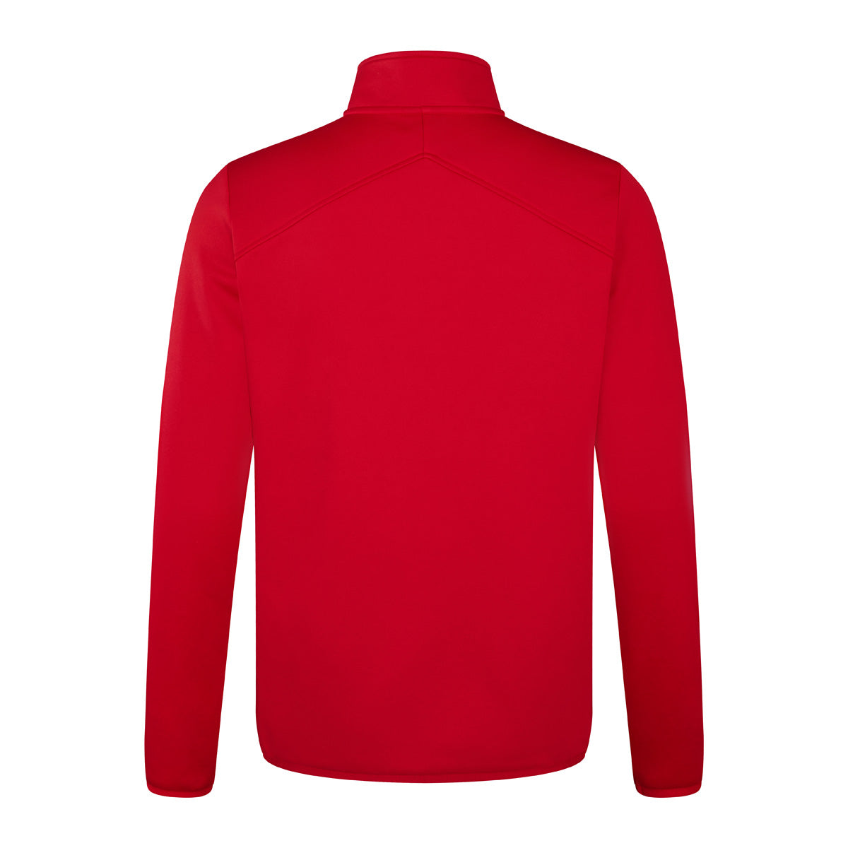 Photo of the Canterbury Womens Club 1/4 Zip Mid Layer Training Top in Red, back view
