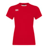 Canterbury Club Dry Tee Female Red Front