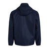 A photo of the Canterbury Club Vaposhield Full Zip Rain Jacket in Navy, back view