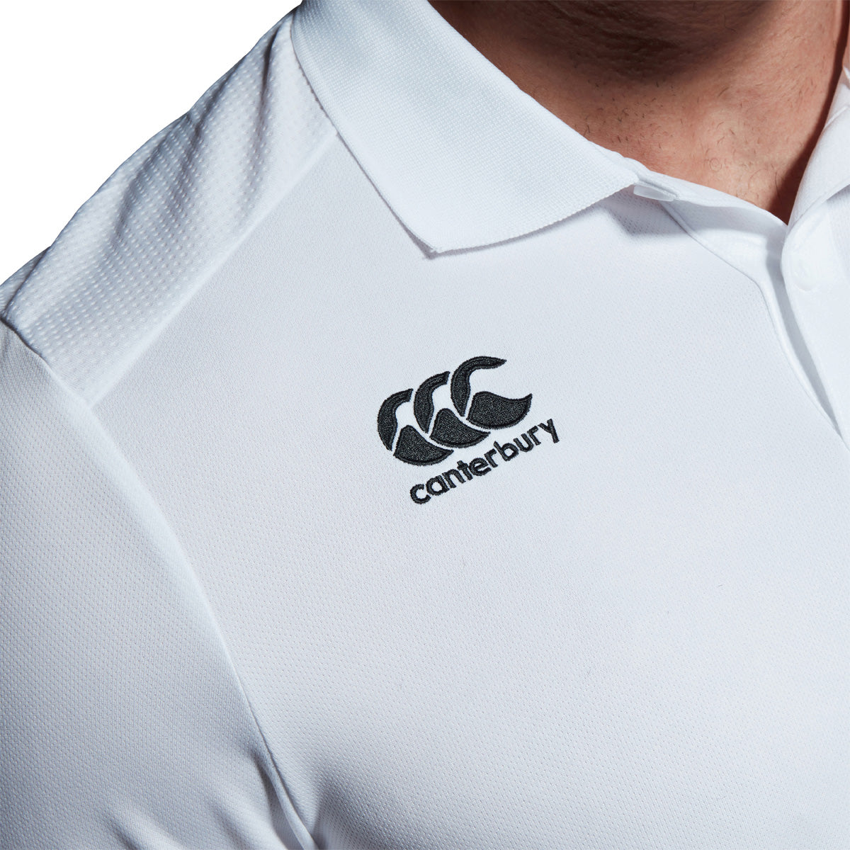 Canterbury Mens Club Dry Polo White