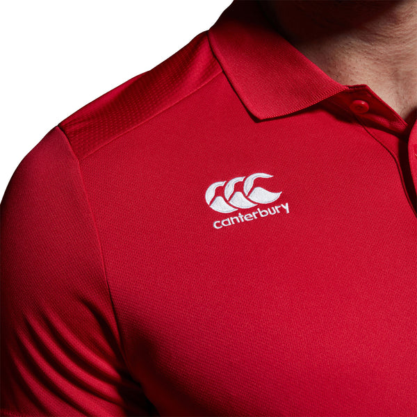 Canterbury Mens Club Dry Polo Red