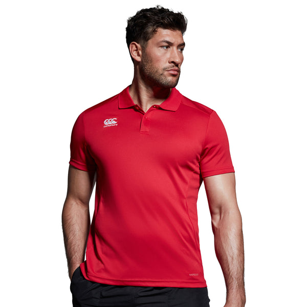 Canterbury Mens Club Dry Polo Red