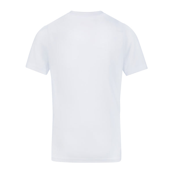Photo of the Canterbury Club Dry Tee Junior in White, back view