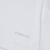 Photo of the Canterbury Club Dry Tee Junior in White, close up detail of VAPODRI logo