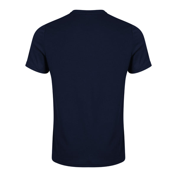 Photo of the Canterbury Club Dry Tee Junior Navy, photographed from rear