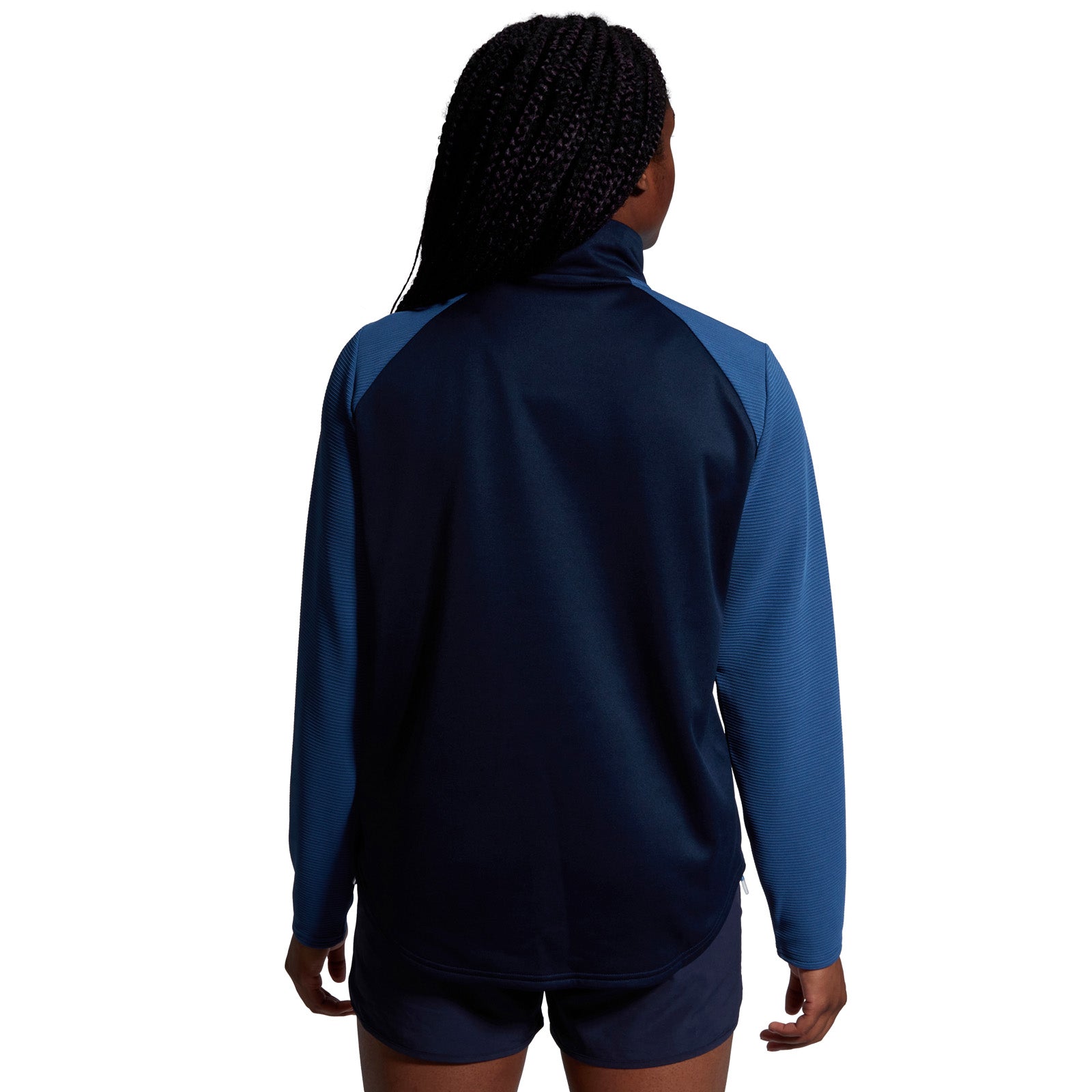 Photo of model wearing Canterbury Ladies Elite 1/4 Zip Top back view