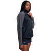 Photo of model wearing Canterbury Ladies Elite 1/4 Zip Top  side view