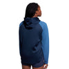 Photo of model wearing Canterbury Ladies Elite Training Hoody Navy, back  view