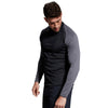 Photo of model wearing Canterbury Mens Elite First Layer Black, side view