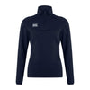 Canterbury Womens Club 1/4 Zip Mid Layer Training Top Navy