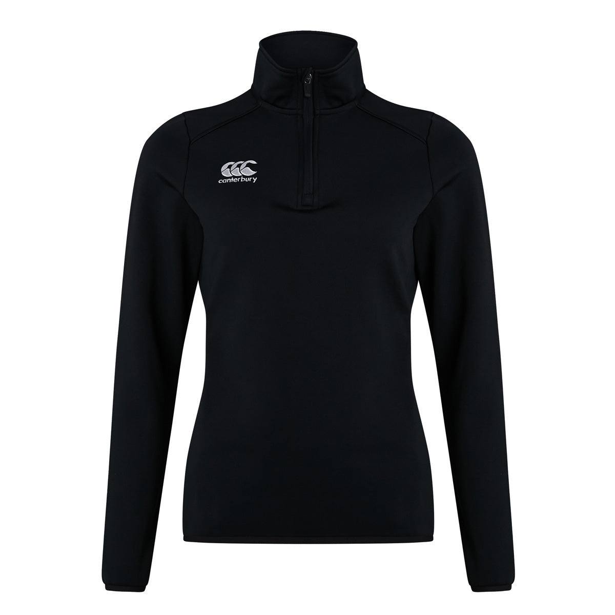 Canterbury Womens Club 1/4 Zip Mid Layer Training Top Black