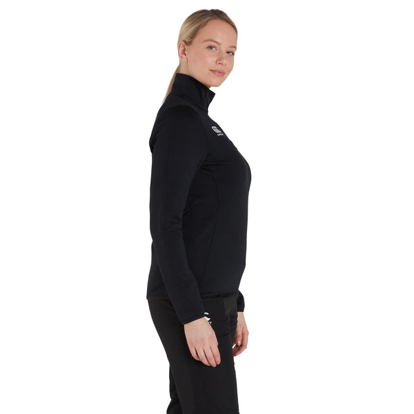 Canterbury Womens Club 1/4 Zip Mid Layer Training Top Black