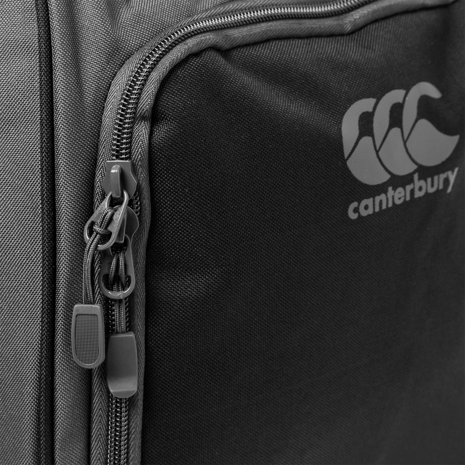 Photo of Canterbury Classic Holdall in Black, close up of end pocket