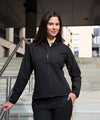 White/Black - Women's Core printable softshell jacket