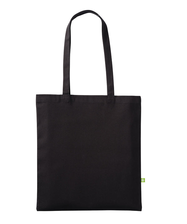 Premium organic canvas shopper long handle
